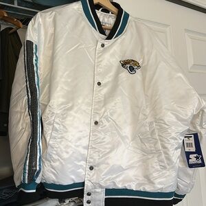 Jacksonville Jaguar White and Teal Jacket